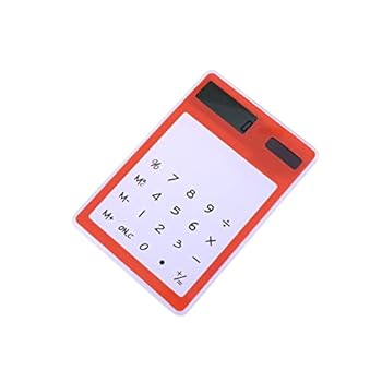 【中古】VILLFUL 電卓小 クール電卓 ミニ電卓 透明電卓 携帯電卓 簡単な電卓 標準電卓 単純 タッチスクリーン 学生