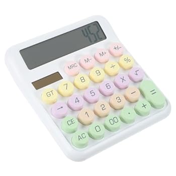 【中古】OSALADI 電卓 美的計算機 数学学習ツール 学生の計算機 基本的な計算機 明確な基準 プラスチック 機械式 白い 子 コンピューター