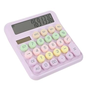 【中古】BUTIFULSIC 電卓 足し算 税務会計計算機 引き算 掛け算 割り算 キャンディーカラー計算機 ポケ..