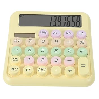 【中古】KICHOUSE 電卓 割り算 計算機 引き算 キャンディーカラー計算機 掛け算 ポータブル電子計算機 足し算 基本的な計算機 ポケットサイズ計算機 財務