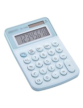 樂天商城 - 【中古】電卓、会計電卓、 小さなミニかわいいポータブル関数電卓、適切な学生の会計学習 (Color : Blue, Size : 4.6inchs) (Color : Blue)