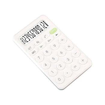 【中古】OSALADI 2個 電卓 ポケット オフィスアクセサリー ハンドヘルド 付属品 学生 プラスチック 白い