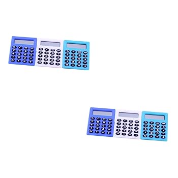 【中古】Toyvian 6個 電卓 コンピュータツール ミニツール ミニカウンター 学生 ポケット 道具 腹筋