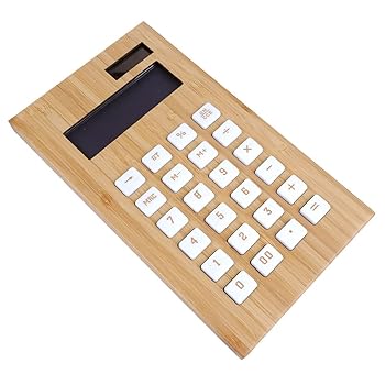【中古】BUTIFULSIC 1個 ソーラー 電卓 学生 文房具 電卓 ビジネス 電卓 オフィス 電卓 耐久性 電卓 ポータブル 電子 電卓 竹 電卓 白 ボタン