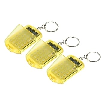 【中古】BELLIFFY 3個 キーホルダー電卓 keychain key chain ミニ卓上電卓 ポケット電卓キーホルダー ミニ学生電卓 キーフォブ 8桁ミニ電卓 キーチェーン
