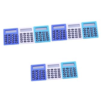 【中古】HOODANCOS 9個 電卓 ミニツール ミニカウンター ポータブル計算ツール 学生計算ツール 学生計算機 電子計算機 Abs