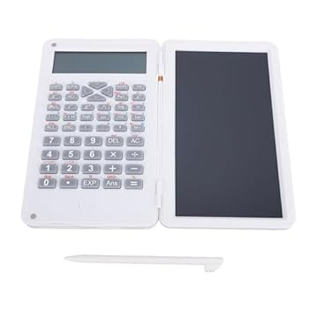 学生用デスクトップ関数電卓、2行ディスプレイ、6インチ消去可能なLCD書き込みタブレット、12桁、ホームスクールオフィス用Calcadora Cientifica