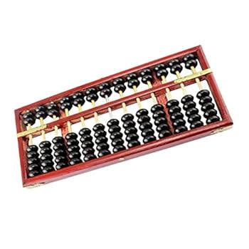 【中古】Alasum ビンテージそろばん 教育算数そろばん プロのそろばん ビーズ迷路 子供用プレイセット 電卓 生徒数カウントツール そろばんを習う子供た