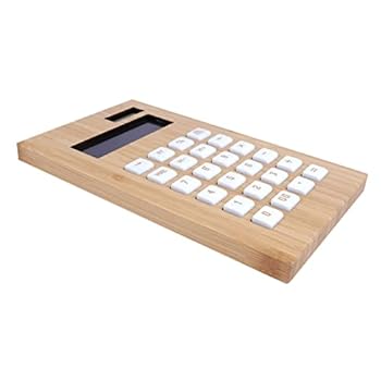 【中古】Gogogmee 1個 ソーラー電卓 学生文具電卓 ミニ卓上電卓 数学電卓 関数電卓 丈夫な電卓 ポータブルかわいい電卓 働くための電卓 竹電卓 オフィス