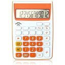 【中古】実務電卓 コンピュータのプラスチックの耐久性に 12ビットの大画面ディスプレイの簡単な科学的な音声電卓 (色 : Orange, Size : 13.2...
