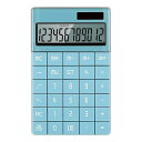 【中古】電卓 搭載デスクトップ電卓大型LCDスクリーン12桁電卓ソーラー/電池のデュアル ビジネス電卓 (色 : 青, Size : One size)