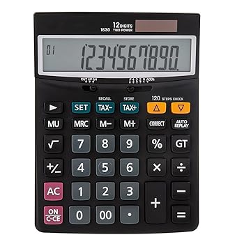 楽天AJIMURA-SHOP【中古】N/A 計算機120ステップチェック税計算機12桁バッテリーとソーラーデュアルパワーオフィスビジネス用品