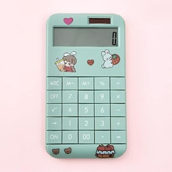 【中古】N/A かわいい漫画計算機ファッション学生ポータブル電卓 (Color : B, Size : As the picture shows)