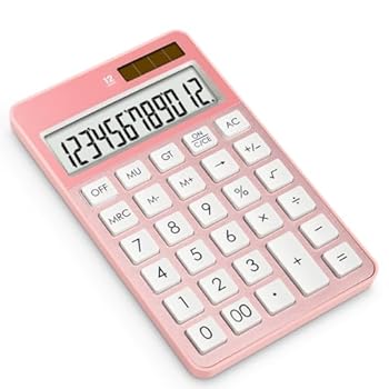 楽天AJIMURA-SHOP【中古】HANIIC-952 学生用電卓 ポータブル ソーラー パワー オフィス タブレット電卓 かわいい電子電卓