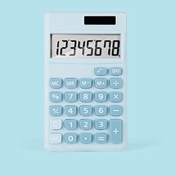 楽天AJIMURA-SHOP【中古】HANIIC-952 キャンディーカラーかわいい計算機ソーラー8ビットミニポータブル学生コンピューター大画面コインバッテリーソーラーパワー（A）