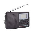 【中古】FMラジオ、LWラジオ、MICRO USB FM/AM/SW/LW/TV自動バックライト機能をサポートテレビサウンドラジオ全周波数受信ラジオウォーキングアウトドア(