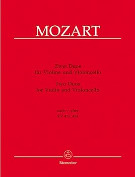 【中古】モーツァルト: 二重奏曲 KV 423-424/バイオリンとチェロのための編曲/新モーツァルト全集版/ベーレンライター社/室内楽パート譜セット二重奏