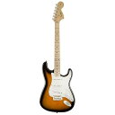 【中古】Squier by Fender エレキギター Affinity Series? Stratocaster?, Maple Fingerboard, Maple Fingerboard, 2-Color Sunburst ソフトケース付き