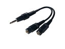 【中古】フジパーツ 3.5mm ステレオミニプラグ - ステレオミニジャック×2 分配ケーブル 0.1m AD-612