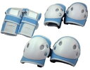【中古】東方興産 ジュニアプロテクター3点セット PT-032 ライトブルー
