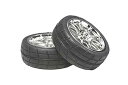 【中古】タミヤ(TAMIYA) OPパーツ OP.956 メッキ10本スポークホイール 接着済みラジアルタイヤ2本 (24mm・0) 53956