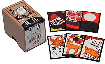 【中古】花札元禄 本式裏張り仕上げ 八八 こいこい おいちょかぶ 札48枚入り プラケース入り 日本製 エンゼルトランプ HAGE