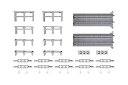 【中古】KATO Nゲージ 複線勾配橋脚 基本セット 23-048 鉄道模型用品