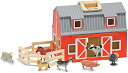 【中古】Fold & Go Mini Wooden Barn - Melissa & Doug
