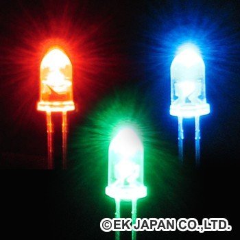 【中古】エレキット 高輝度LED(フルカラー 自己点滅透明 5mm) LK-5RGB-WC