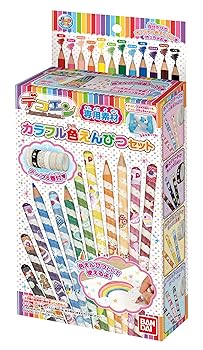 【中古】デコエン専用素材 カラフル色えんぴつセット