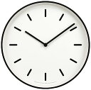 【中古】レムノス 掛け時計 アナログ モノクロック 白 MONO Clock ホワイト LC10-20 B WH Lemnos 直径256×厚さ46mm