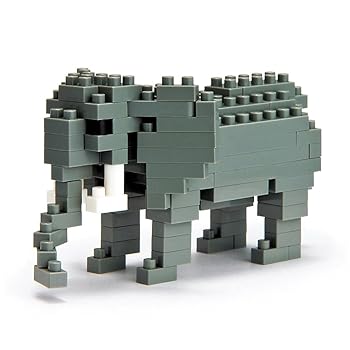 【中古】ナノブロック アフリカゾウ