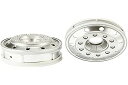 【中古】タミヤ ビッグトラック・オプション & スペアパーツ TROP.17 マットクロームフロントホイール (22mm幅タイヤ用・ヨーロッパタイプ) 5651...