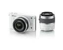 【中古】Nikon ミラーレス一眼カメラ Nikon 1 (ニコンワン) J1 (ジェイワン) ダブルズームキット ホワイトN1 J1WZ WH(2)