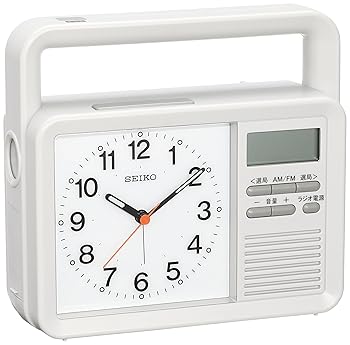 【中古】セイコークロック(Seiko Clock) セイコー クロック 目覚まし時計 防災クロック アナログ 手回..