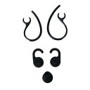 【中古】【ノーブランド品】Jabra製ヘッドセット対応 イヤーフック イヤホンジェルのセット