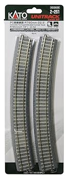 【中古】KATO HOゲージ PC曲線線路 R790-22.5° 4本入 2-251 鉄道模型用品
