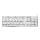 【中古】エレコム キーボード 有線 メンブレン Rohs指令準拠 1000万回高耐久 ホワイト TK-FCM064WH/RS