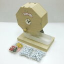 【中古】木製 ガラポン抽選器 ガラガラ 300球用 抽選球250球付 イベント用品