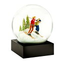 【中古】CoolSnowGlobes スキーヤーウィンターデコレーション スノーグローブ