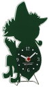 【中古】ムーミン MOOMIN シルエット ワイヤースタンドミニ置き時計 スナフキン KC-5082