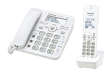 【中古】パナソニック RU・RU・RU デジタルコードレス電話機 子機1台付き 1.9GHz DECT準拠方式 ホワイト VE-GD32DL-W