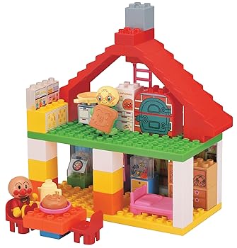 BlockLabo ブロックラボ アンパンマンとおおきなパン工場ブロックバケツ (3才~)