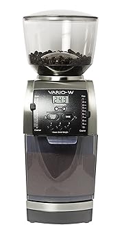 Baratza Vario-W 986 - Flat Ceramic Burr Coffee Grinder (with Shut-off Hopper and Bin) by Baratza