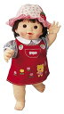 【中古】ぽぽちゃん お人形 やわらかお肌の女の子だもんぽぽちゃん くまさんジャンパースカート