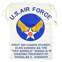 【中古】アメリカンロゴ巾着袋(L) USエアフォース(アメリカ空軍) U.S.Air Force LJK-L001