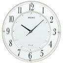 【中古】セイコークロック(Seiko Clock) 掛け時計 SOLAR+ ソーラープラス 電波 アナログ 薄型 白マーブル 模様 SF506W