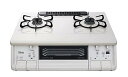 【中古】パロマ ガステーブル 水無し両面焼き 59cm プロパンガス(LPG) 左強火 ナチュラルホワイト IC-365WHA-L-LPG