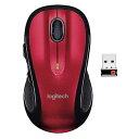 【中古】LOGITECH M510 WIRELESS LASER MOUSE-RED
