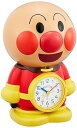 【中古】リズム(RHYTHM) それいけ アンパンマン 目覚まし時計 キャラクター アナログ 置き時計 おもしろ おしゃべり 音声 3D 茶 27.2x19.2...